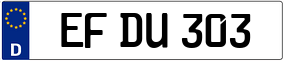 Trailer License Plate